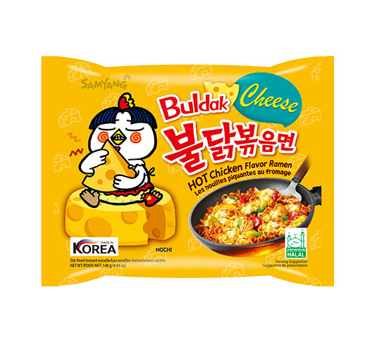 MHD 15.03.2024 SAMYANG BULDAK CHEESE HOT CHICKEN FLAVOR RAMEN 140g