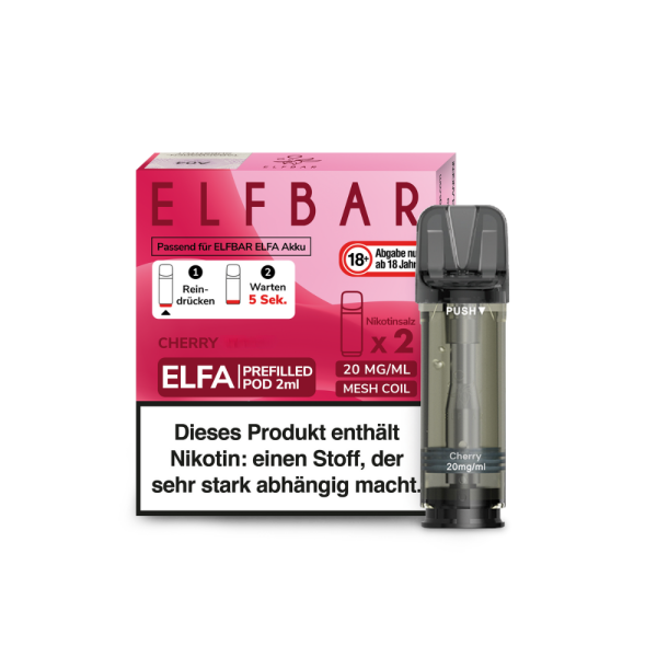 Elf Bar - ELFA POD - Cherry Candy 2x2ml - 20mg